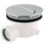 Immagine di PILETTA DOCCIA SIFONATA RIBASSATA CROMATA FORO Ø 90 MM SCARICO 1 1/2" CGS