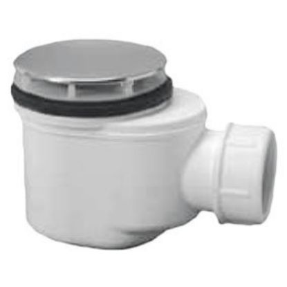 Immagine di PILETTA DOCCIA SIFONATA RIBASSATA CROMATA FORO Ø 65 MM SCARICO 1 1/2" CGS