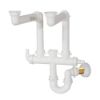 Immagine di SIFONE LAVELLO 2 VASCHETTE Ø 1 1/2" UNIVERSALE PVC GHIDINI