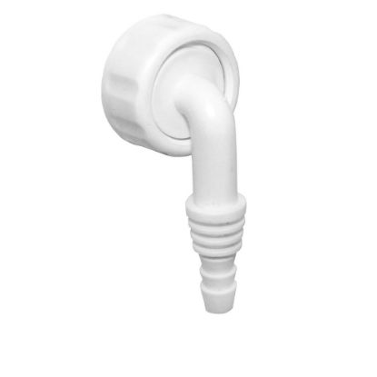 Immagine di CURVETTA SCARICO CONDENSA Ø 8-16 MM (ADATTA PER ASCIUGATRICE) FILETTATURA 1' GO PLAST