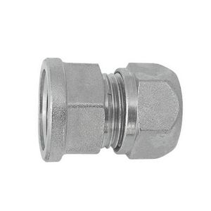 Immagine di RACCORDO CROMATO A STRINGERE Ø 1/2"F x 12 MM