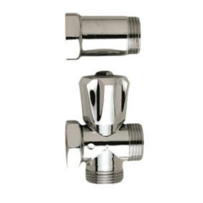 Immagine di RUBINETTO ATTACCO Ø 3/4" PIU ATTACCO LAVATRICE CON DISTANZIATORE CROMATO LUXOR