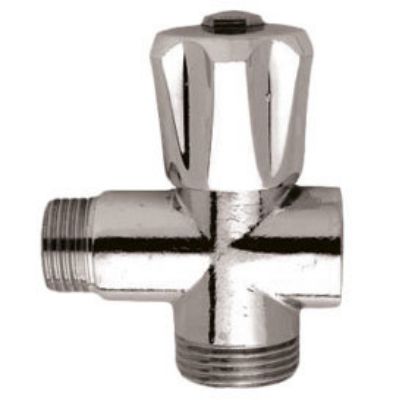 Immagine di RUBINETTO INTERMEDIO ATTACCO Ø 1/2"MF PIU ATTACCO LAVATRICE CROMATO LUXOR