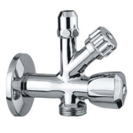 Immagine di RUBINETTO COMBINATO LAVABO PIU' LAVATRICE ATTACCO Ø 1/2" CROMATO DE BORRI