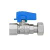 Immagine di VALVOLA DRITTA Ø 1/2" F CON GIRELLO 1/2" LEVA BLU