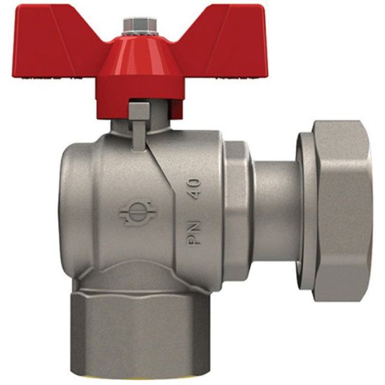 Immagine di VALVOLA A SQUADRO Ø 3/4" F CON GIRELLO 3/4"