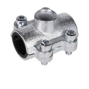 Immagine di COLLARE PRESA ACQUA ZINCATO PER TUBI IN FERRO Ø 1" USCITA 3/4"