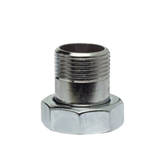 Immagine di CODOLO CROMATO Ø 1/2"MX3/4"F SEDE PIANA MASCHIO/FEMMINA