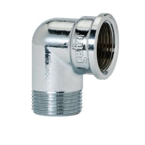 Immagine di GOMITO A 90° MASCHIO/FEMMINA CROMATO Ø 3/8"