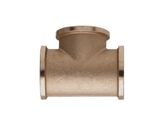 Immagine di RACCORDO A TEE RIDOTTO FILETTATO FEMMINA IN OTTONE Ø 1"x3/4"x1"