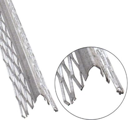 Immagine di PROFILO ANGOLARE ZINCATO RINFORZATO 5 MAGLIE 2.80 MT CONFEZIONE DA 84 MT