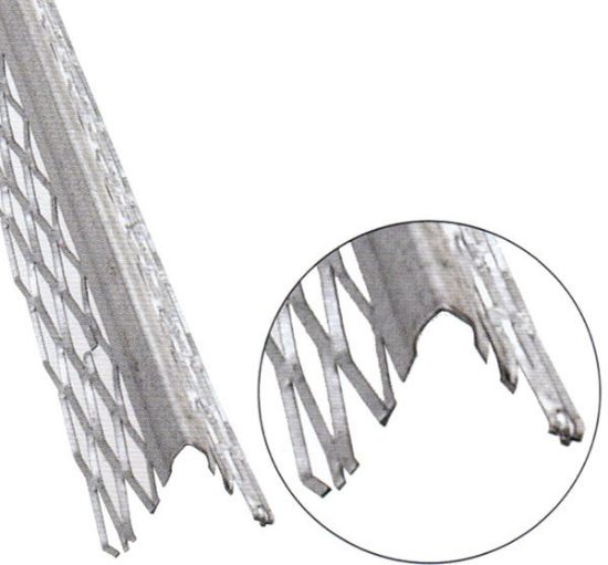 Immagine di PROFILO ANGOLARE ZINCATO RINFORZATO 5 MAGLIE 2.80 MT CONFEZIONE DA 84 MT