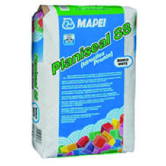 Immagine di PLANISEAL 88 BIANCO MALTA OSMOTICA PER L'IMPERMEABILIZZAZIONE DI STRUTTURE IN MURATURA E IN CALCESTRUZZO SACCO DA 25 KG MAPEI