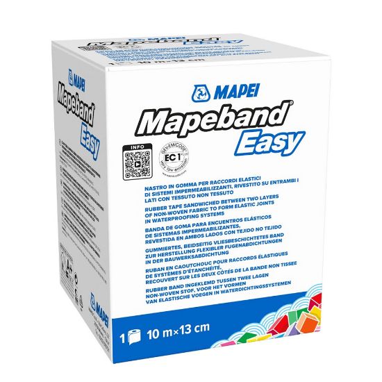 Immagine di MAPEBAND EASY H130 MM NASTRO IN GOMMA IMPERMEABILE ROTOLO 10 MT MAPEI