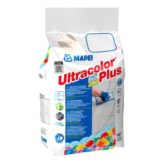 Immagine di STUCCO CEMENTIZIO PRESA RAPIDA 120 NERO ULTRACOLOR PLUS 5 KG MAPEI