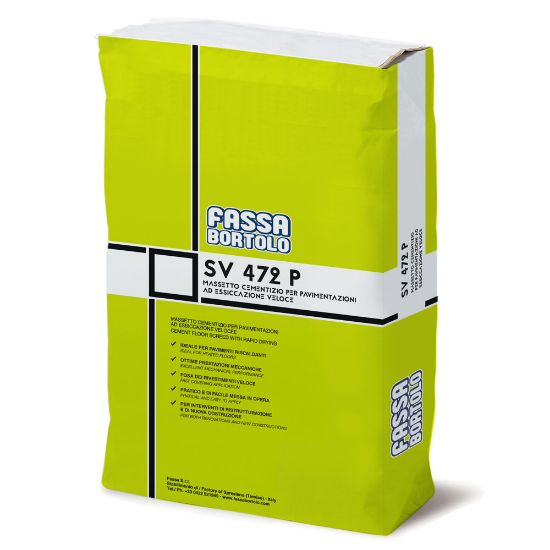 Immagine di MASSETTO FASSAFLOOR SV472P PRO A BASE CEMENTIZIA AD INDURIMENTO RAPIDO PER PAVIMENTI INTERNI ED ESTERNI SACCO DA 25 KG FASSA