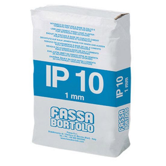 Immagine di INTONACO IP10 BIANCO A BASE DI CALCE CEMENTO E SABBIE PER INTERNI ED ESTERNI SACCO DA 25 KG FASSA