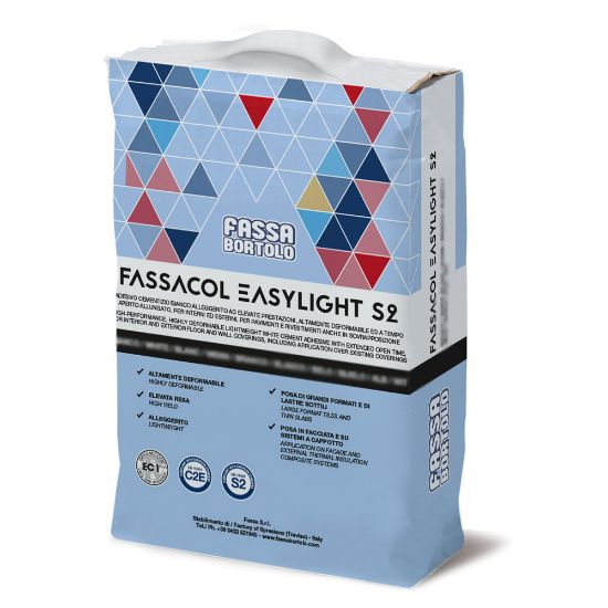 Immagine di ADESIVO EASYLIGHT S2 GRIGIO PER INTERNI ED ESTERNI 15 KG FASSA