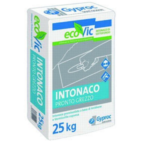 Immagine di INTONACO VIC PRONTO GREZZO PREMISCELATO PER LA REALIZZAZIONE DI INTONACI LEGGERI A ISOLAMENTO TERMICO PER INTERNI SACCO DA 25 KG
