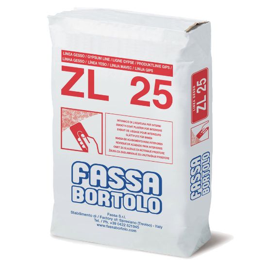 Immagine di ZL25 RASANTE BASE CALCE E GESSO SACCO KG 5 FASSA