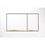 Immagine di SIGMA20 SQUARE PLACCA DI COMANDO DOPPIO TASTO BIANCO/ORO/BIANCO PER CASSETTA SIGMA8 GEBERIT