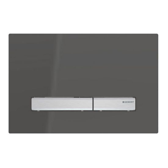 Immagine di SIGMA50 SQUARE PLACCA DI COMANDO NERO RAL 9005 PER CASSETTA SIGMA8 GEBERIT