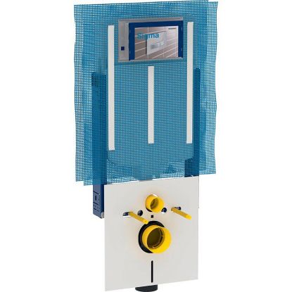 Immagine di CASSETTA PER MURATURA COMBIFIX SIGMA8 PER WC SOSPESO H 109 CM SCARICO MECCANICO GEBERIT