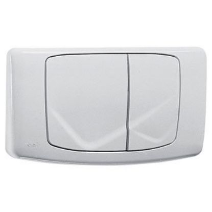 Immagine di PLACCA DOPPIO SCARICO BIANCA PER CASSETTA RIOS VALSIR