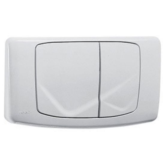 Immagine di PLACCA DOPPIO SCARICO BIANCA PER CASSETTA RIOS VALSIR