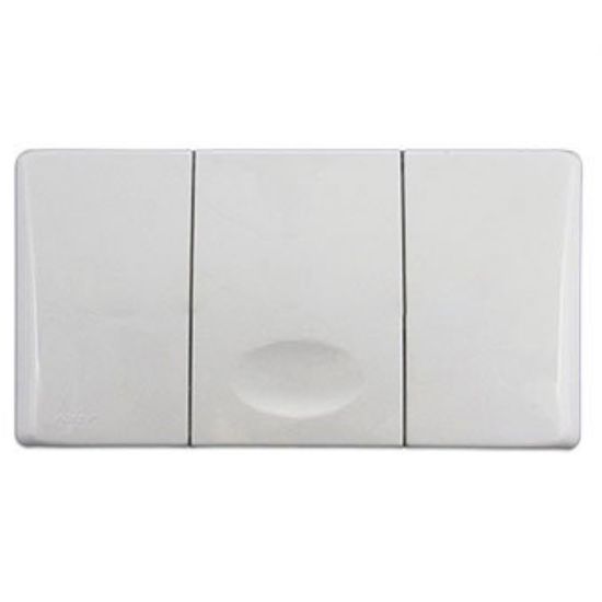 Immagine di PLACCA 1 COMANDO BIANCA PER CASSETTA MEDUSA VALSIR