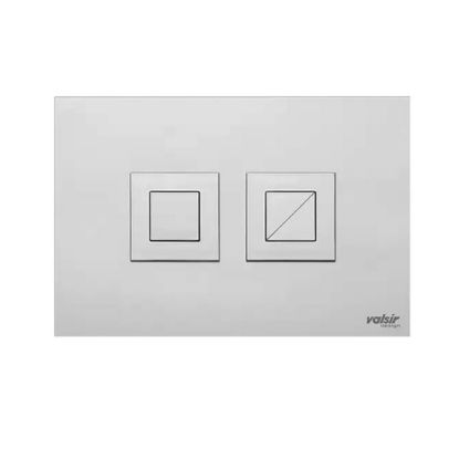 Immagine di PLACCA PNEUMATICA 2 PULSANTI QUADRI CROMO PER CASSETTA TROPEA S VALSIR