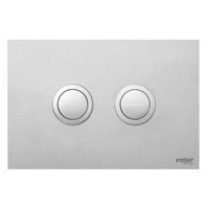 Immagine di PLACCA PNEUMATICA 2 PULSANTI TONDI CROMO PER CASSETTA TROPEA S VALSIR