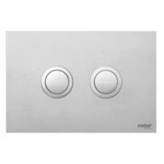 Immagine di PLACCA PNEUMATICA 2 PULSANTI TONDI CROMO PER CASSETTA TROPEA S VALSIR