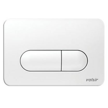 Immagine di P2 PLACCA PNEUMATICA DOPPIO SCARICO BIANCA PER CASSETTA TROPEA S VALSIR