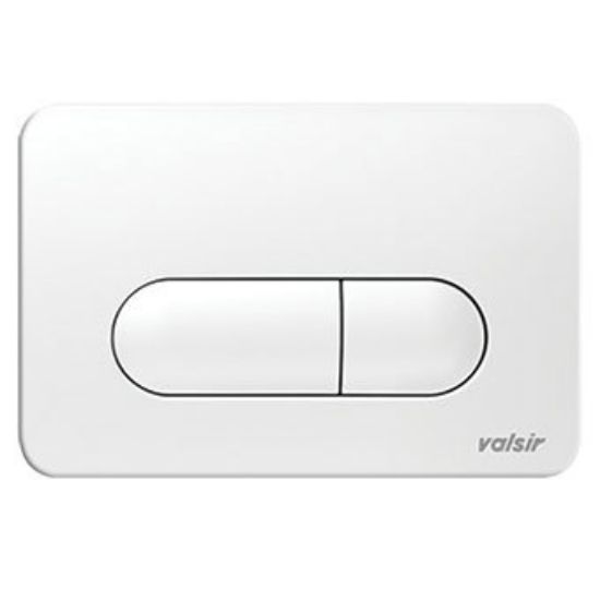 Immagine di P2 PLACCA PNEUMATICA DOPPIO SCARICO BIANCA PER CASSETTA TROPEA S VALSIR