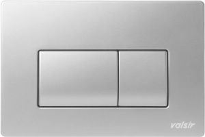 Immagine di P1 PLACCA MECCANICA DOPPIO SCARICO CROMO LUCIDO PER CASSETTA TROPEA S VALSIR