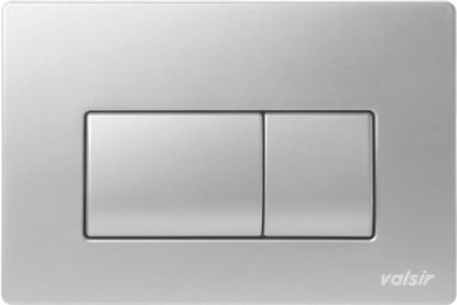 Immagine di P1 PLACCA MECCANICA DOPPIO SCARICO CROMO LUCIDO PER CASSETTA TROPEA S VALSIR