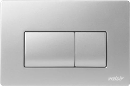 Immagine di P1 PLACCA MECCANICA DOPPIO SCARICO CROMO LUCIDO PER CASSETTA TROPEA S VALSIR