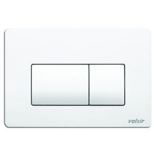 Immagine di P1 PLACCA MECCANICA DOPPIO SCARICO BIANCA PER CASSETTA TROPEA S VALSIR