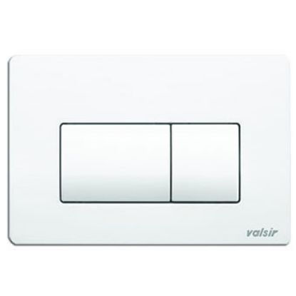 Immagine di P1 PLACCA MECCANICA DOPPIO SCARICO BIANCA PER CASSETTA TROPEA S VALSIR