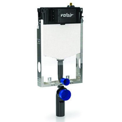 Immagine di CASSETTA PER MURATURA TROPEA-S FIXSYSTEM DOPPIO SCARICO MECCANICO + STRUTTURA VALSIR