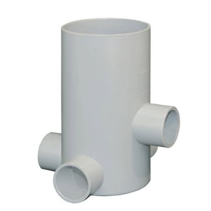 Immagine di SCATOLA SIFONATA 4 VIE (3 ENTRATE 40 MM -1 USCITA 50 MM ) FIRST