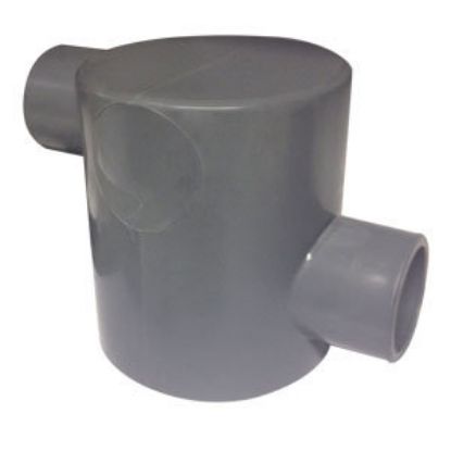 Immagine di SCATOLA SIFONATA 2 VIE (1 ENTRATE 40 MM -1 USCITA 50 MM ) FIRST