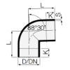 Immagine di CURVA PEHD Ø 40 MM 88,30°