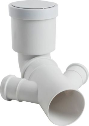 Immagine di CURVA BIANCA WC PROLUNGATA DOPPIO ATTACCO Ø 90/40/40 MM