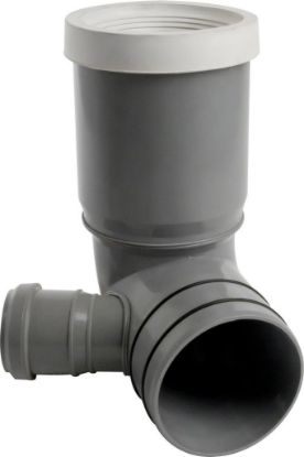 Immagine di CURVA WC PP A PVC Ø 110/100 MM ATTACCO DX Ø 50 MM