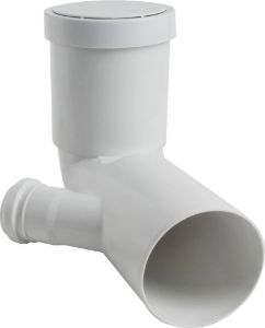 Immagine di CURVA BIANCA WC PROLUNGATA ATTACCO DX Ø 110/40 MM