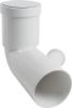 Immagine di CURVA BIANCA WC PROLUNGATA ATTACCO SX Ø 110/40 MM