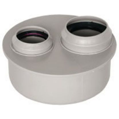 Immagine di RIDUZIONE A TAMPONE PP DOPPIO Ø 125M/40F/50F MM