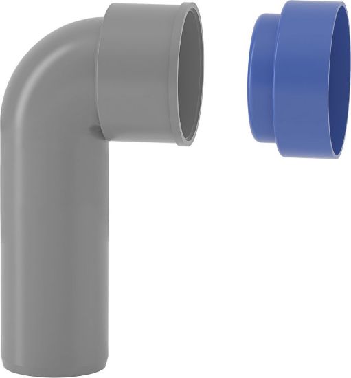 Immagine di CURVA TECNICA PROLUNGATA PP Ø 32 MM HTSW CON TAPPO